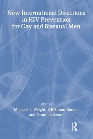 Pdf New International Directions In Hiv Prevention For Gay And Bisexual Men By Michael Wright