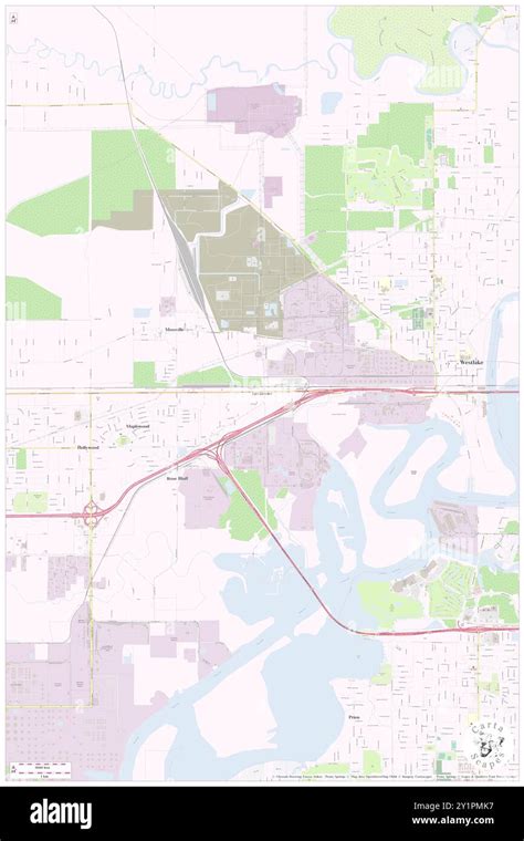 calcasieu parish map  res stock photography  images alamy