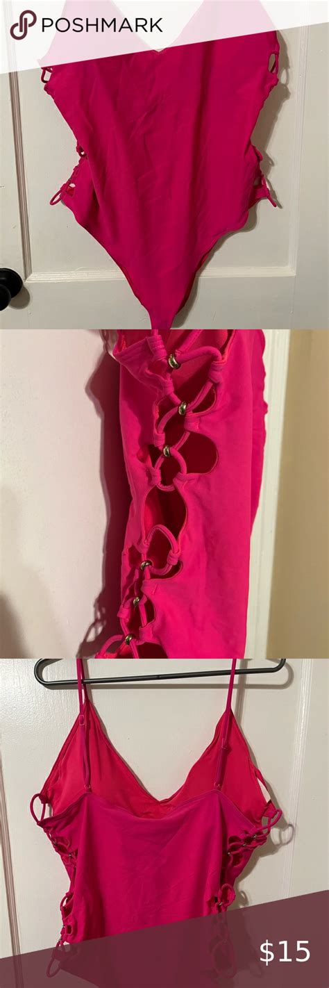 Aerie Hot Pink One Piece Swim Suit Pink One Piece Clothes Design One Piece Swim