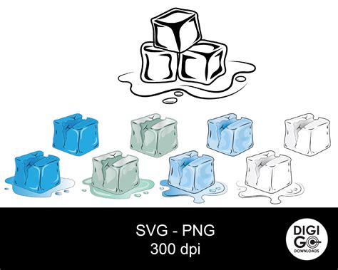 Ice Cubes Svg Ice Cube Svg Melting Ice Cubes Svg Ice Cubes