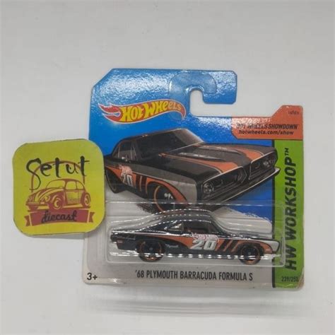 Jual Hot Wheels Hotwheels Short Card Plymouth Barracuda Formulas S Hitam Shopee Indonesia