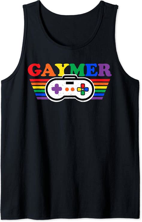 Gaymer Ally Gay Pride Flag Lgbt Gamer Lgbtq Gaming Vintage Tank Top