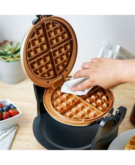 Bella Rotating Copper Ceramic Waffle Maker & Reviews - Small Appliances ...