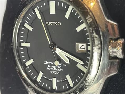 Seiko Sportura Kinetic Auto Relay M Picclick Uk