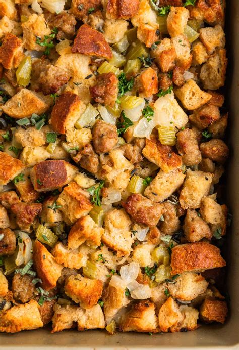 Easy Turkey Sausage Stuffing Recipe - Classic Thanksgiving Dish