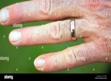 Male Wedding Ring On Finger