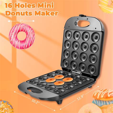 Mini máquina para hacer donas máquina pequeña para hacer donas de 16