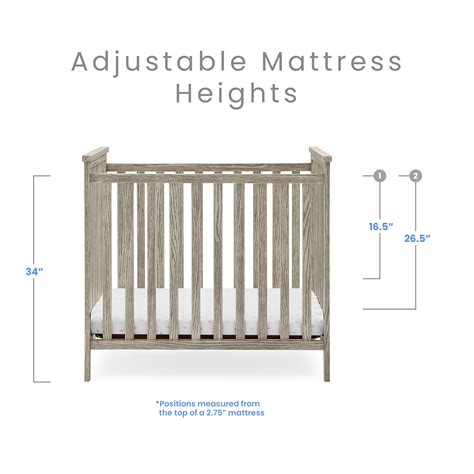 Middleton Mini Crib with 2.75-Inch Mattress - Delta Children