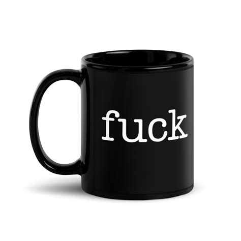 FUCK In Typewriter Font Mug PYGear