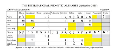 W For Phonetic Alphabet The Ipa Chart For Language Learners Fun