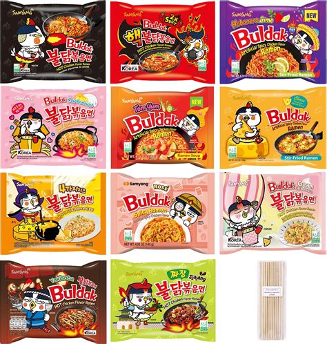 Amazon Samyang Buldak Hot Chicken Flavour Ramen Noodles Jjajang Korean Black Bean Sauce