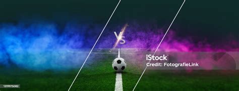 Versus Vs Background Soccer Concept Stock Photo Download Image Now