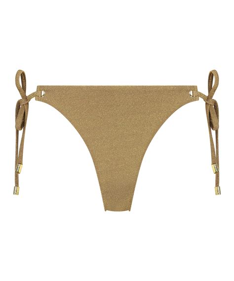 Goldie Shimmer Cheeky Tanga Bikini Bottoms Bikini Bottoms Hunkemöller