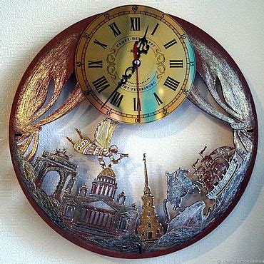 Часы настенные "Золотая классика" – заказать на Ярмарке Мастеров ...