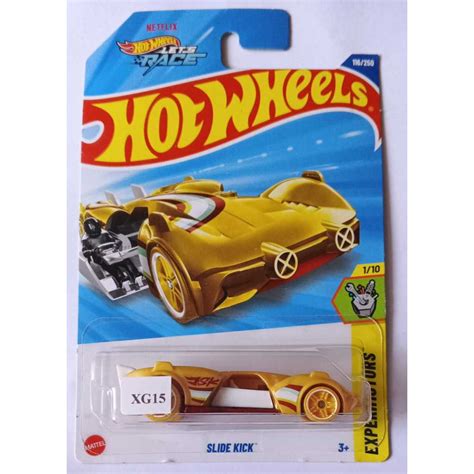 Jual Hot Wheels Slide Kick Yellow Experimotors Hotwheels Lets Race Netflix Shopee Indonesia