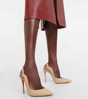 Escarpins Nudes Hot Chick En Cuir En Neutre Christian Louboutin Mytheresa
