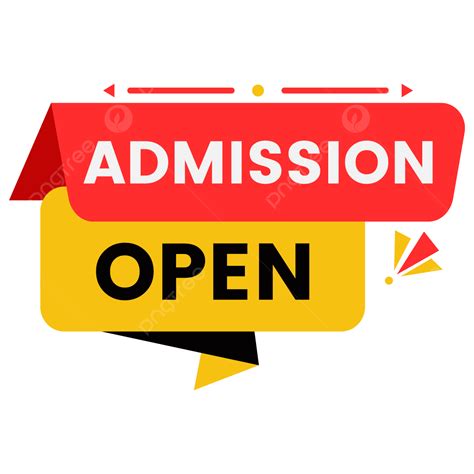 Admission Open Now Png PNG, Vector, PSD, and Clipart With Transparent ...