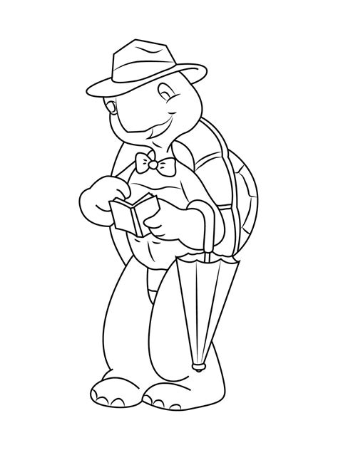 Franklin Turtle Coloring Pages