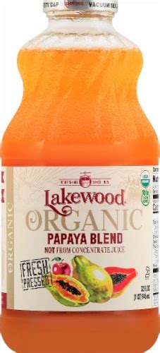 Lakewood Organic Papaya Juice 32 Fl Oz Harris Teeter