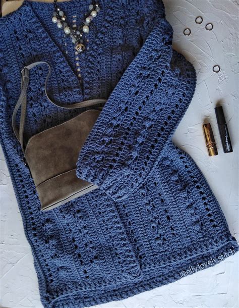 Crochet Boho Cardigan Pattern Easy Intermediate Step By Step Etsy