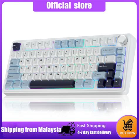 Aula F75 Mechanical Keyboard 75 80 Key RGB Tri Mode Wired Bluetooth 2 4g Gasket Structure Hot