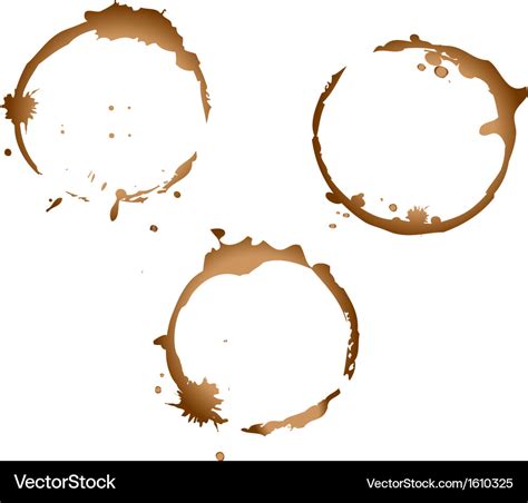Coffee Stains Royalty Free Vector Image Vectorstock