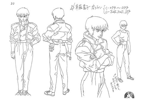 Motoko Kusanagi Full Body Refence Sheet Dise O De Personajes