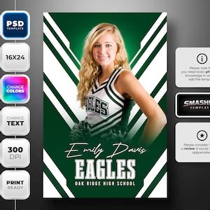 Photoshop Banner Template for All Sports Fully Editable 16x24 Instant ...