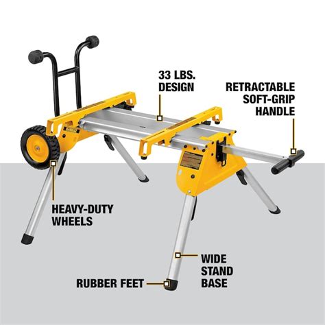 Dewalt Aluminum Rolling Table Saw Stand Dw7440rs At