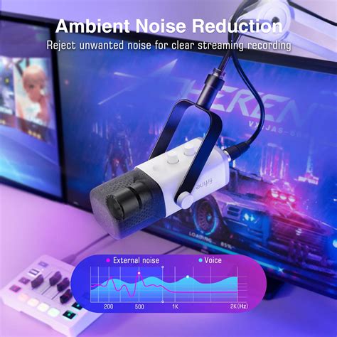 ᐉ Микрофон динамический Fifine AМ8 USB/XLR с разъемом для наушников и ...