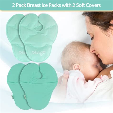 Newgo Breast Therapy Packs Pack Hot Cold Gel Packs For Breastfeeding Swelling Post Surgery