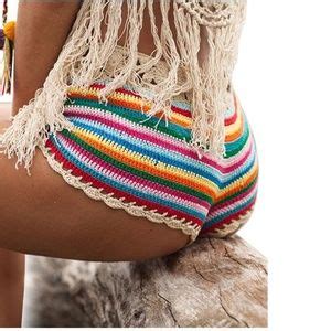 Swim Boho Rainbow Crochet Bikini Poshmark