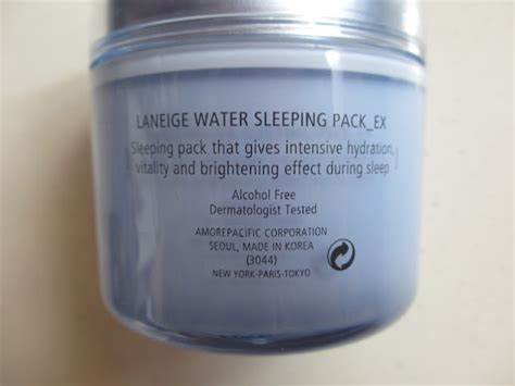 The Blackmentos Beauty Box Review Laneige Water Sleeping Pack EX