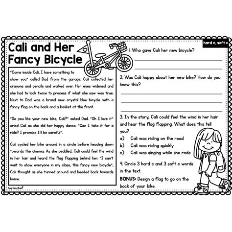 reading comprehension passage hard soft  top teacher