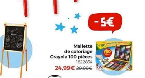 Promo Mallette De Coloriage Crayola Pi Ces Chez Picwictoys