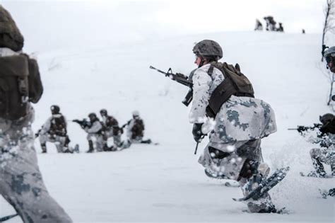 U S Marines Norwegian Military Hold Arctic Training Exercise UPI