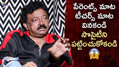 RGV Shocking Advice To Youth RGV Latest Interview Ram Gopal Varma