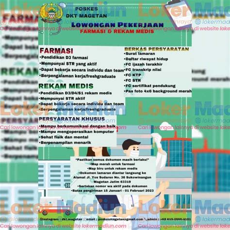 Lowongan Kerja Farmasi Dan Rekam Medis Poskes Dkt Magetan