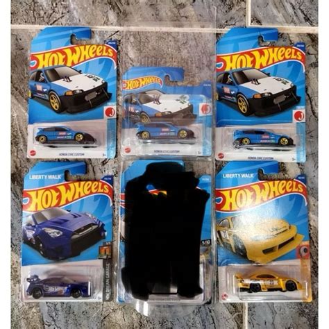Mattel Hot Wheels Honda Civic Nissan Skyline LBWK Silvia Super Silhouette Set Of 5 Shopee