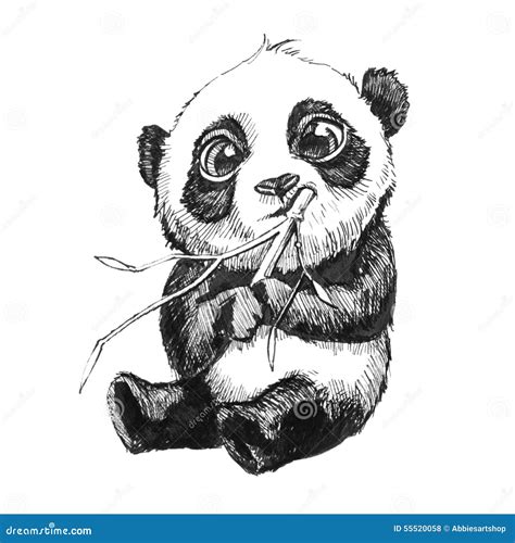 Panda Bear Drawing In The Style Of Mike Deodato Detailed And Realistic
