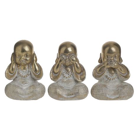 Фигурки декоративные настольные набор 3 штуки Buddha - купить за 4260 ...