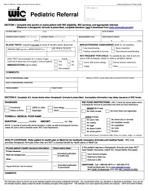 Wic Formula Form Pdf Fill Online Printable Fillable Blank Pdffiller