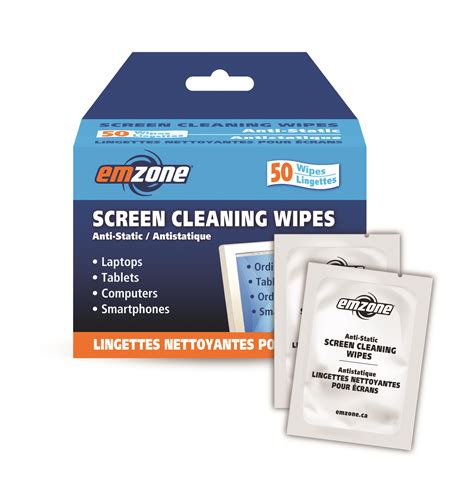 Screen Cleaning Wipes 47044 Emzone