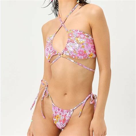Frankie S Bikinis Swim Frankies Bikinis X Naomi Floral Bikini Set Poshmark