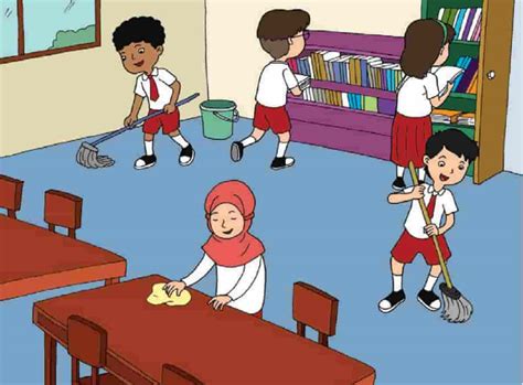 Gambar Dalam Kelas Kartun Menemukan Kata Sapaan Pada Dongeng Kunci