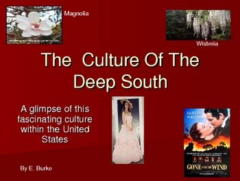 The Culture Of The Deep South by Elizabeth Burke | TPT