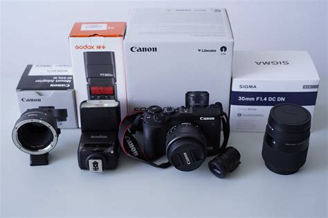 Canon Eos M6 Mk Ii Cu Obiectiv Ef M 15 45mmevf Dc2canon Adaptor Ef M
