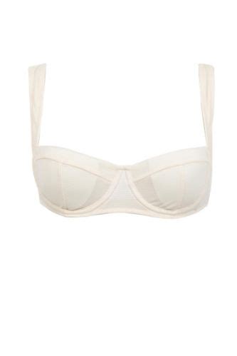 Ecru حريمي Fall in Love Regular Fit Bikini Top DeFacto