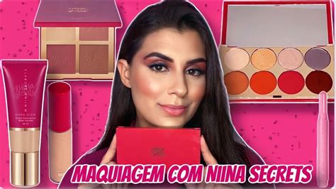 Maquiagem Completa Produtos Da Niina Secrets Youtube