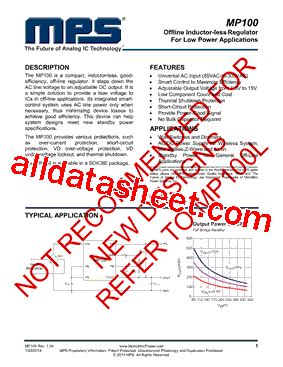 MP100 Datasheet PDF Monolithic Power Systems